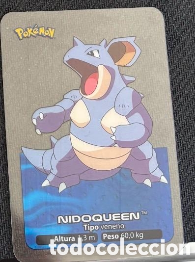 Coleccionismo cromos antiguos: NIDOQUEEN Carta Lamincards lamin card Pokemon