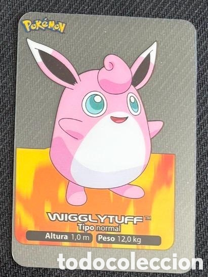 Coleccionismo cromos antiguos: WIGGLYTUFF Carta Lamincards lamin card Pokemon