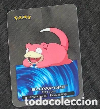 Coleccionismo cromos antiguos: SLOWPOKE Carta Lamincards lamin card Pokemon