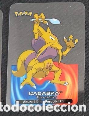 Coleccionismo cromos antiguos: KADABRA Carta Lamincards lamin card Pokemon