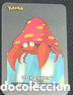 Coleccionismo cromos antiguos: PARASECT Carta Lamincards lamin card Pokemon