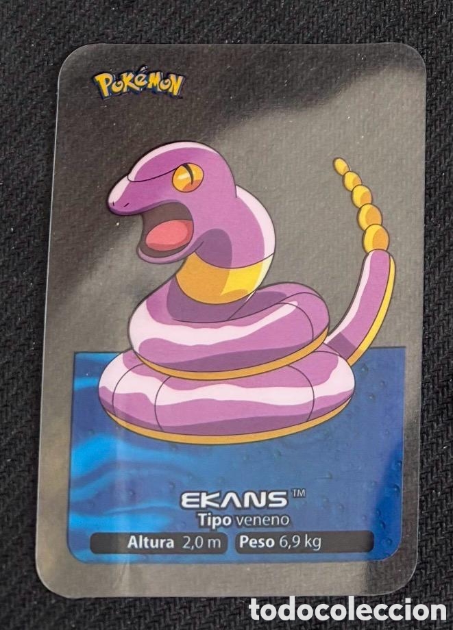 Coleccionismo cromos antiguos: EKANS Carta Lamincards lamin card Pokemon