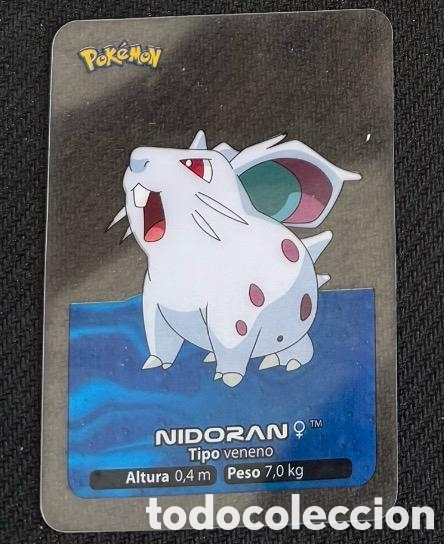 Coleccionismo cromos antiguos: NIDORAN Carta Lamincards lamin card Pokemon