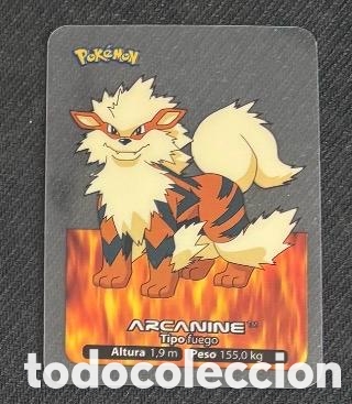 Coleccionismo cromos antiguos: ARCANINE Carta Lamincards lamin card Pokemon