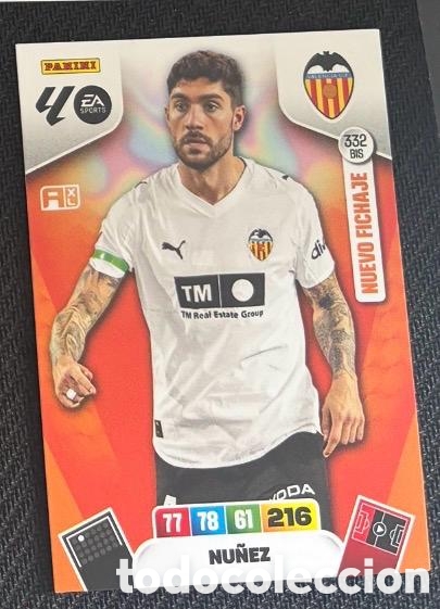 Coleccionismo cromos antiguos: 332 BIS NU&Ntilde;EZ VALENCIA Panini Adrenalyn XL LaLiga 2025 2026