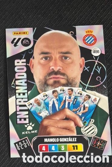Coleccionismo cromos antiguos: 486 MANOLO GONZALEZ ESPANYOL ENTRENADOR Panini Adrenalyn XL LaLiga 2025 2026