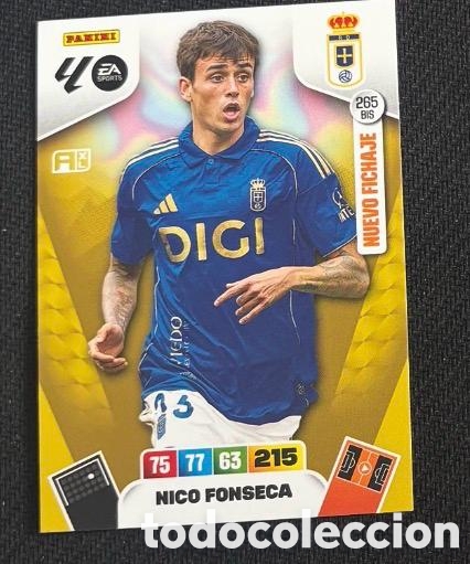 Coleccionismo cromos antiguos: 285 BIS NICO FONSECA OVIEDO Panini Adrenalyn XL LaLiga 2025 2026