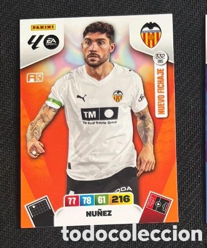 Coleccionismo cromos antiguos: 332 BIS NU&Ntilde;EZ VALENCIA Panini Adrenalyn XL LaLiga 2025 2026