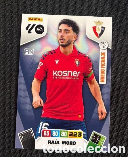 Coleccionismo cromos antiguos: 252 BIS RAUL MORO OSASUNA Panini Adrenalyn XL LaLiga 2025 2026