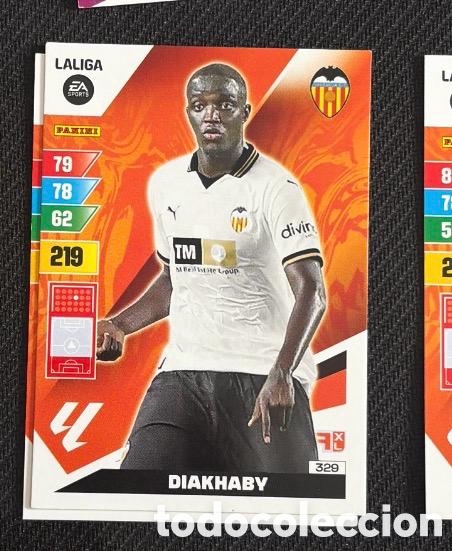 Coleccionismo cromos antiguos: 329 DIAKHABY VALENCIA ADRENALYN XL CARTA CROMO 2023 2024