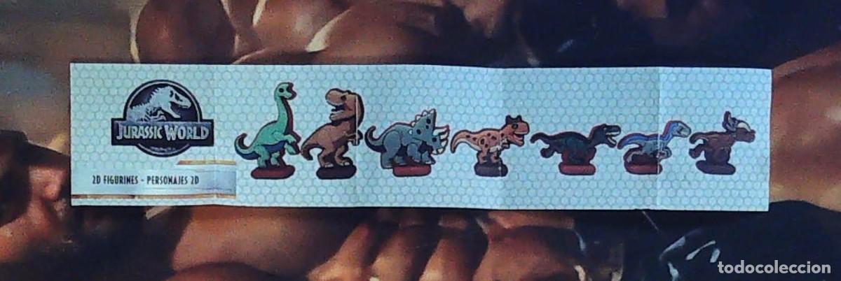 Coleccionismo cromos antiguos: BPZ CATALOGO kinder surprise jurasic park word jurassic peronajes 2d figurines