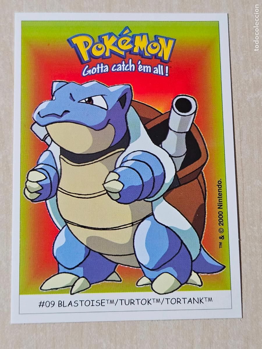 Coleccionismo cromos antiguos: CROMO N&ordm; 09 BLASTOISE POKEMON BOOMER , DUNKIN , 2000 NINTENDO