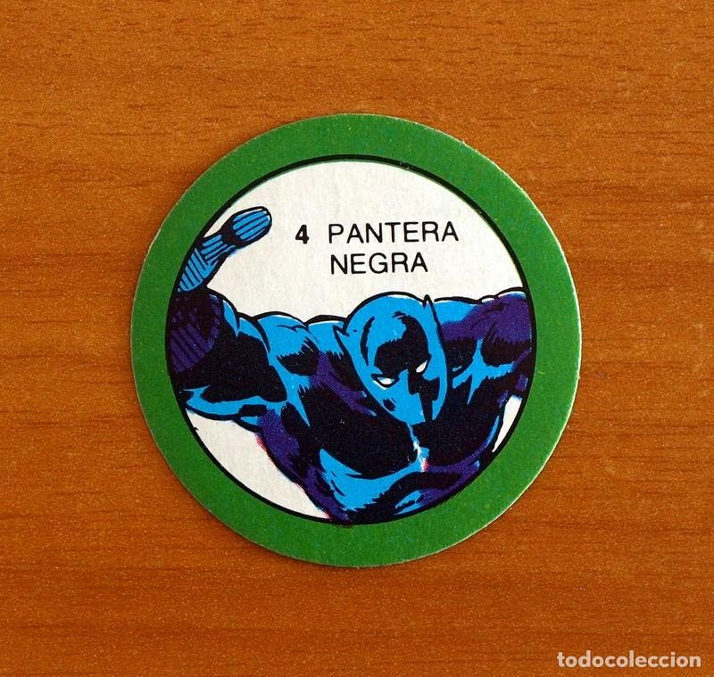 Coleccionismo cromos antiguos: Superh&eacute;roes - N&ordm; 4 Pantera Negra - Marvel 1980 Comics Group - Chocolates Terrabusi - Nunca pegado