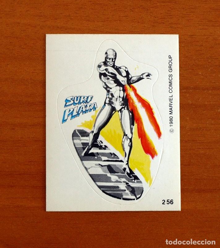 Coleccionismo cromos antiguos: Superh&eacute;roes - N&ordm; 256 Surf Plata - Marvel 1980 Comics Group - Chocolates Terrabusi - Nunca pegado