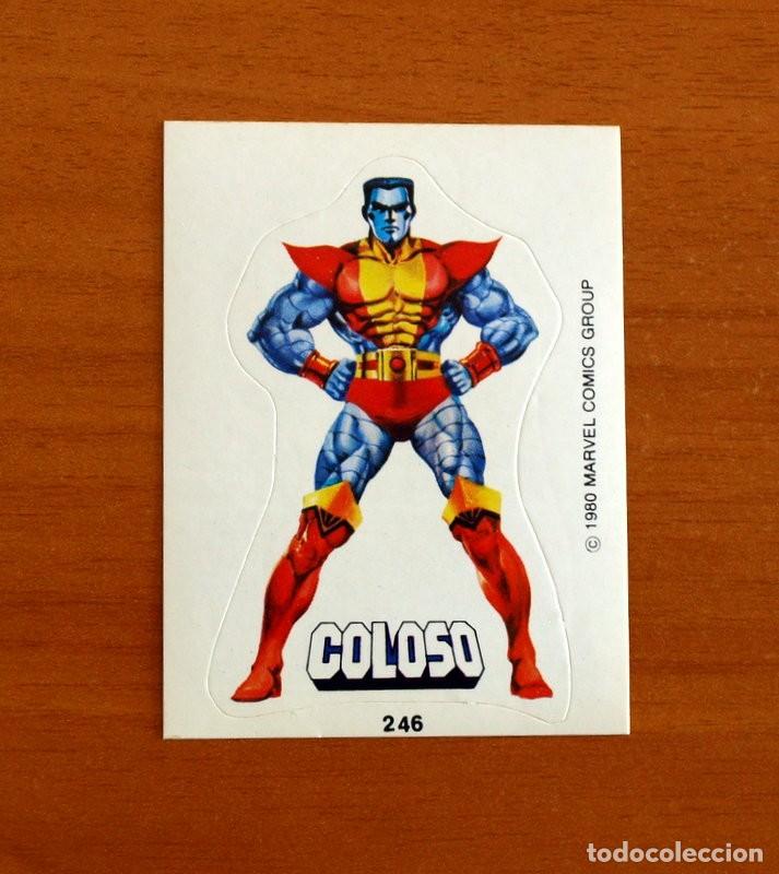 Coleccionismo cromos antiguos: Superh&eacute;roes - N&ordm; 246 Coloso - Marvel 1980 Comics Group - Chocolates Terrabusi - Nunca pegado