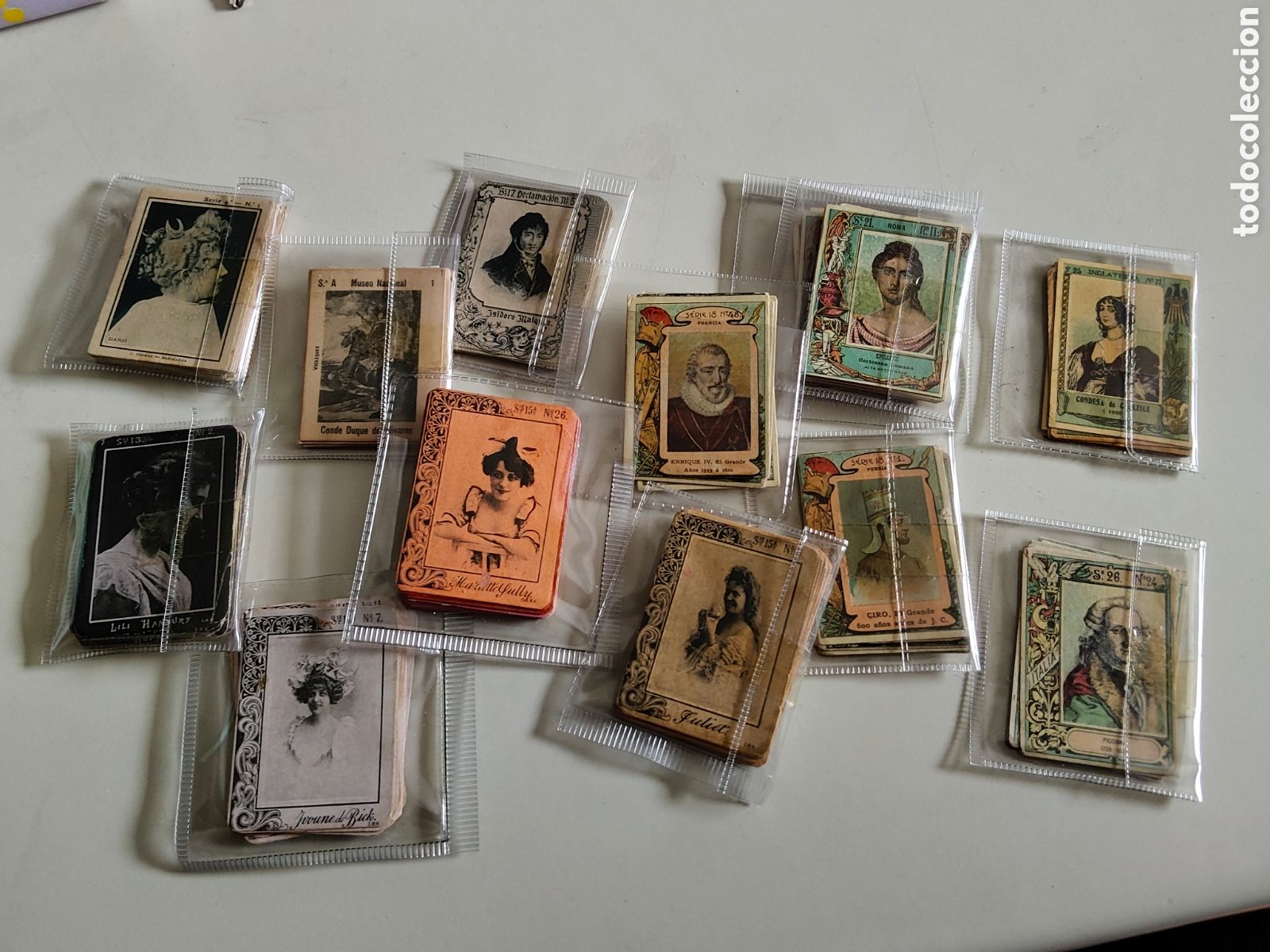 Coleccionismo cromos antiguos: Lote de 170 fototipias de cajas de cerillas cerca 1900-1910