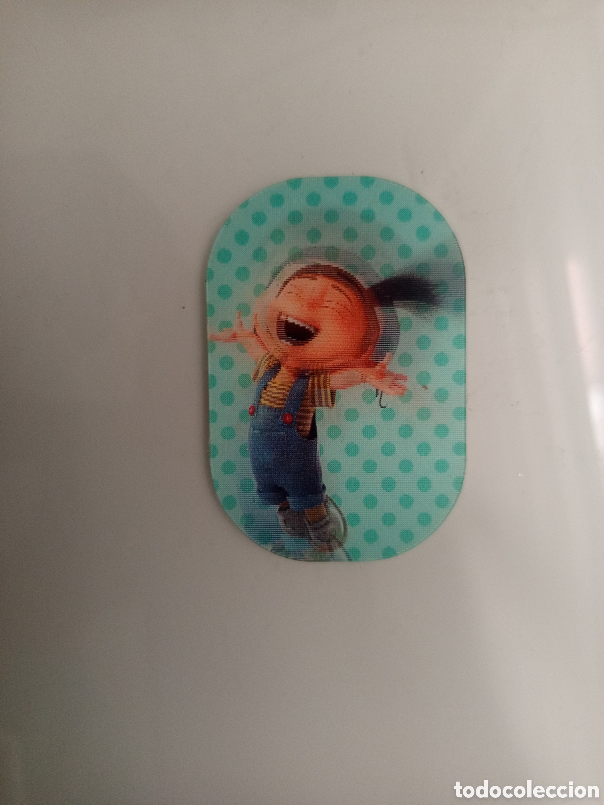Collectionnisme Cartes &agrave; collectionner anciennes: ❇️ CARTA TARJETA LENTICULAR 3D MINIONS GRU 3 MI VILLANO FAVORITO N&deg; 29 / 36 - AGNES SALTANDO ❇️