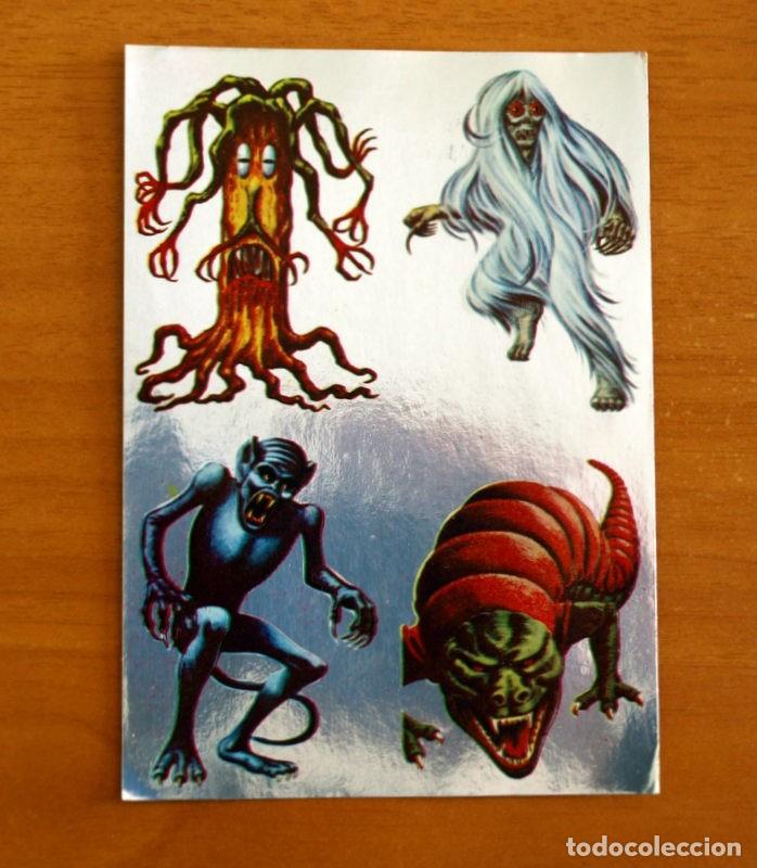 Coleccionismo cromos antiguos: Historia Ficci&oacute;n - L&aacute;mina con 4 cromos - N&ordm; 245 - 244 - 251 - 250 - Editorial Maga 1980