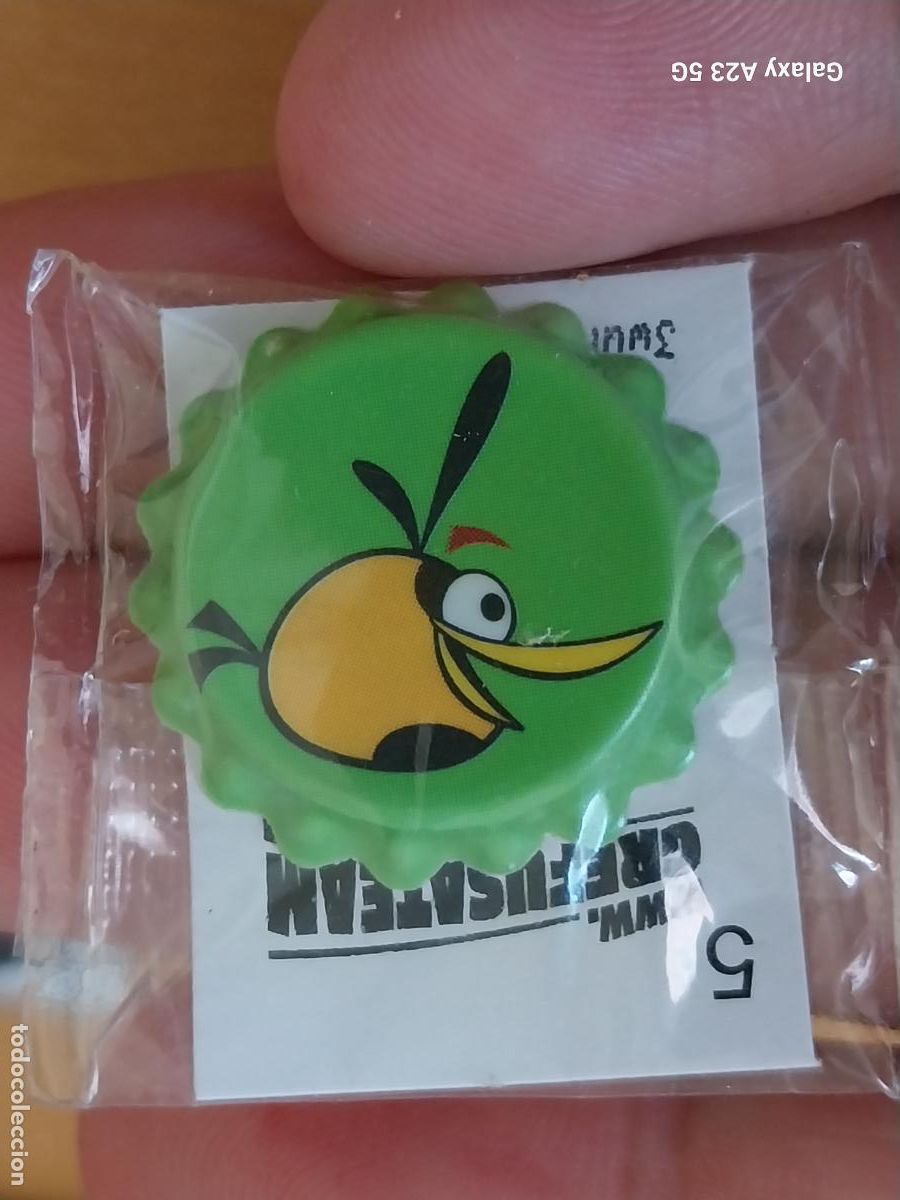 Coleccionismo cromos antiguos: GREFUSA PIPAS ANGRY BIRDS BUBBLES CHAPA PLASTICO 2.6CMS BLISTER ORIGINAL CERRADO N&ordm; 5 A&Ntilde;O 2012
