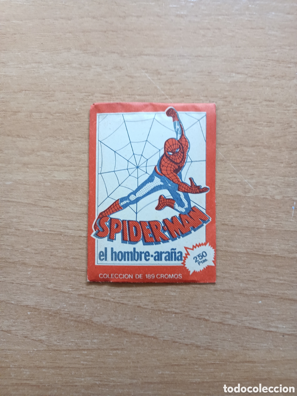 Coleccionismo cromos antiguos: Sobre sin abrir SPIDERMAN Ed.Pacosa