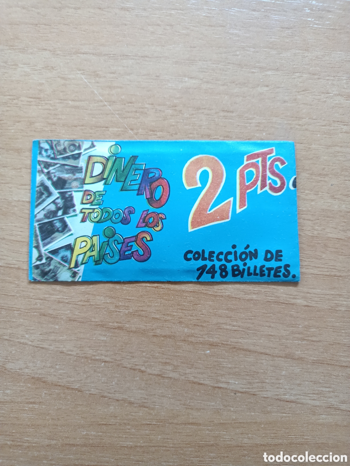 Coleccionismo cromos antiguos: Sobre sin abrir DINERO TODOS LOS PAISES Ed Cultura