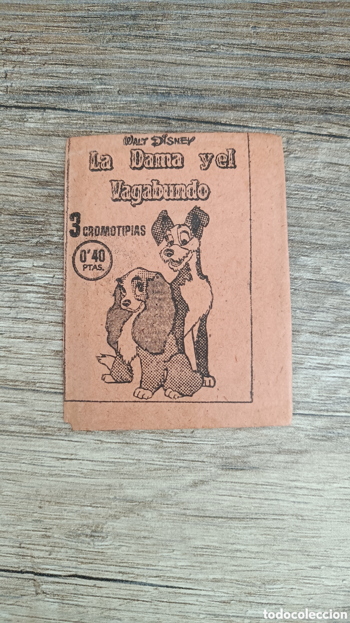 Coleccionismo cromos antiguos: Sobre sin abrir DAMA Y VAGABUNDO