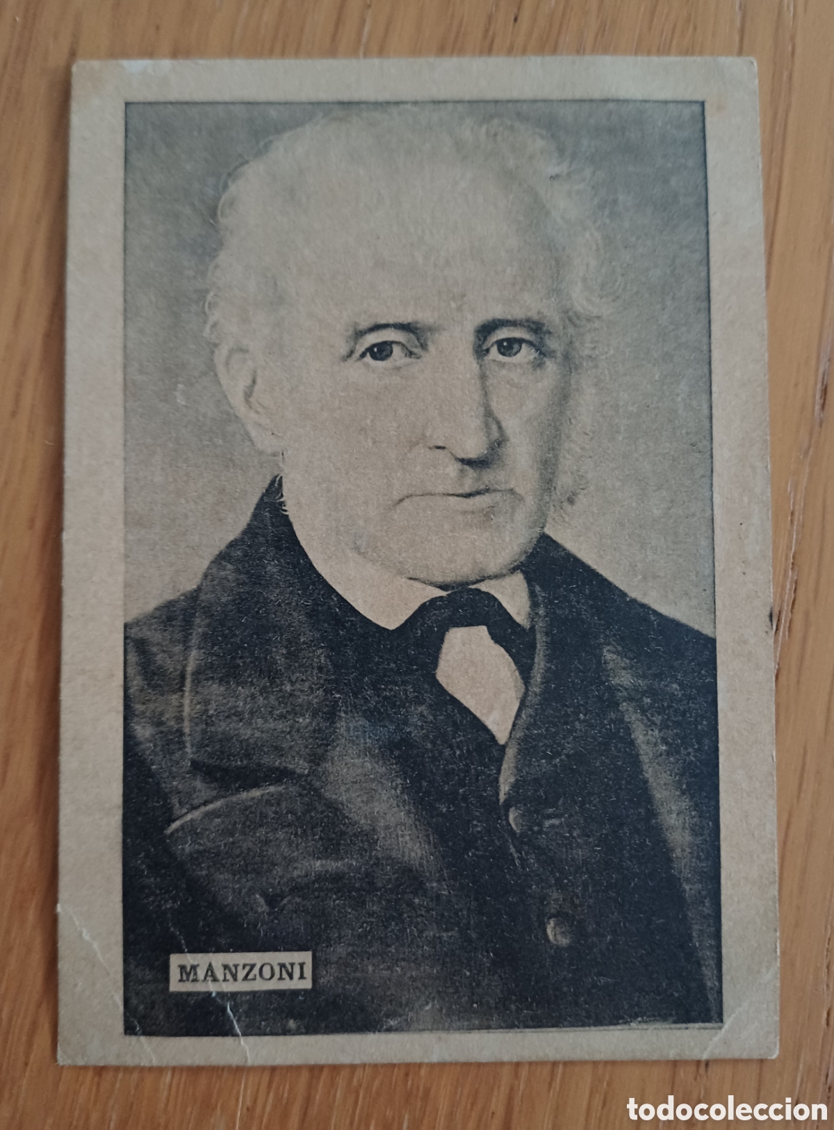 Coleccionismo cromos antiguos: Cromo antiguo Manzoni, poeta y escritor