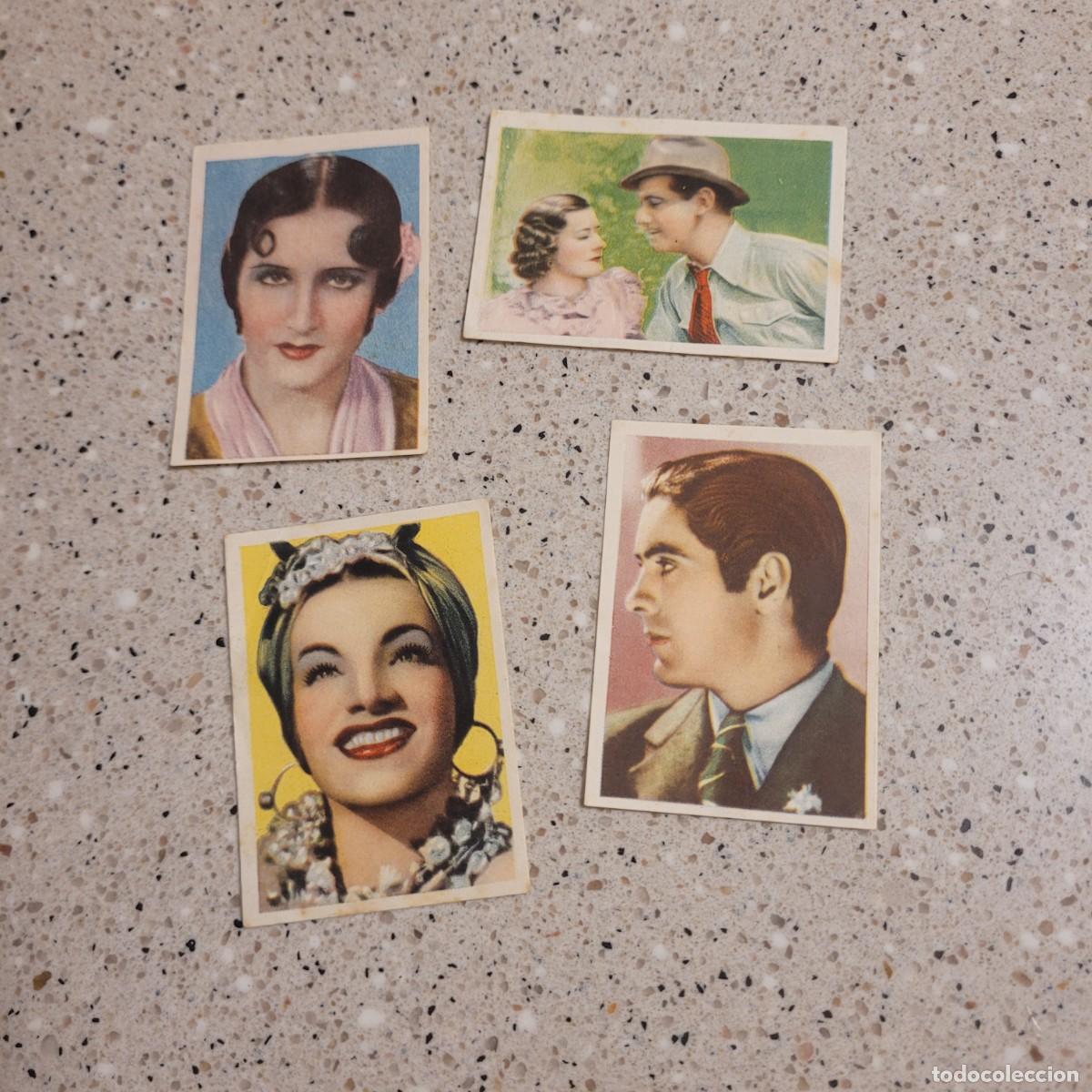 Coleccionismo cromos antiguos: LOTE CUATRO CROMOS DE CINEFOTO DE BRUGUERA 1.942