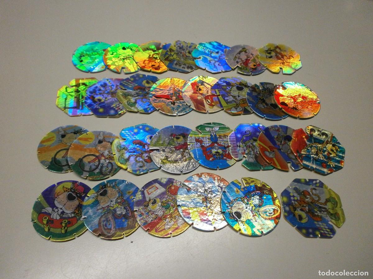 Coleccionismo cromos antiguos: lote de tazos matutano chester