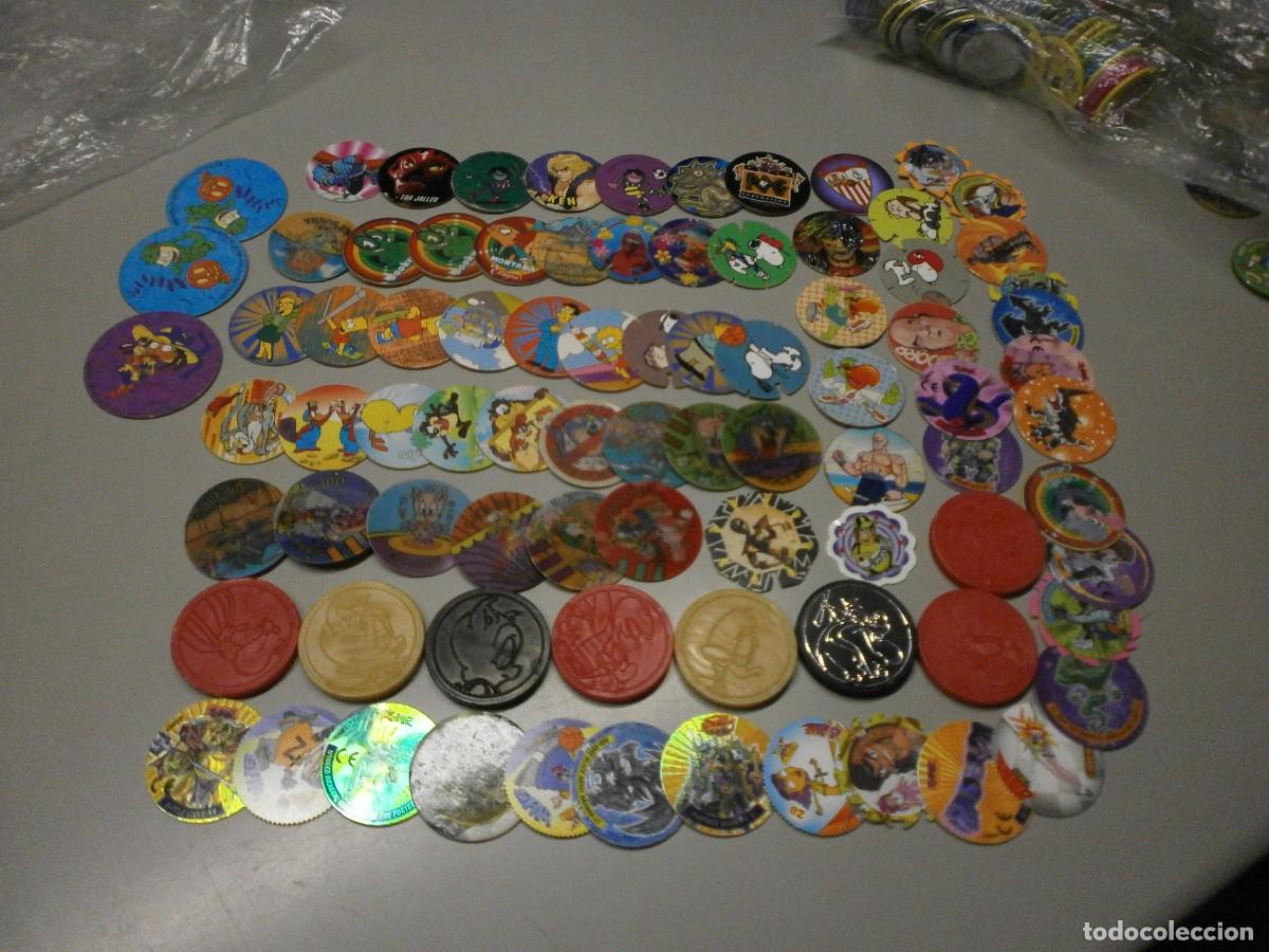 Coleccionismo cromos antiguos: lote de tazos variado