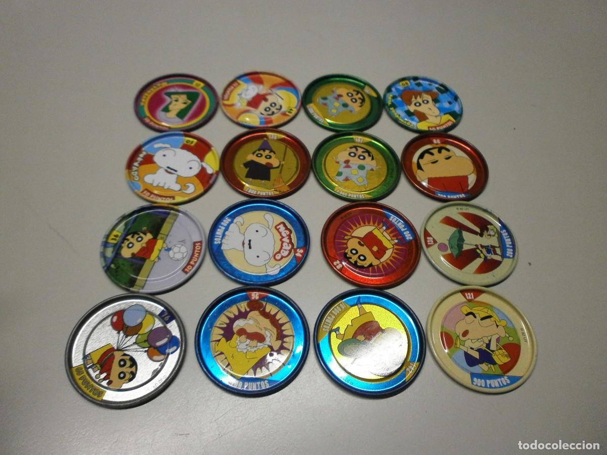 Coleccionismo cromos antiguos: lote de tazos rappers bollycao shinchan