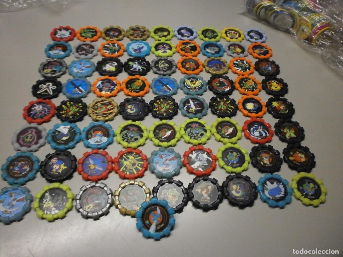 Coleccionismo cromos antiguos: lote de 72 tazos pokemon boinx
