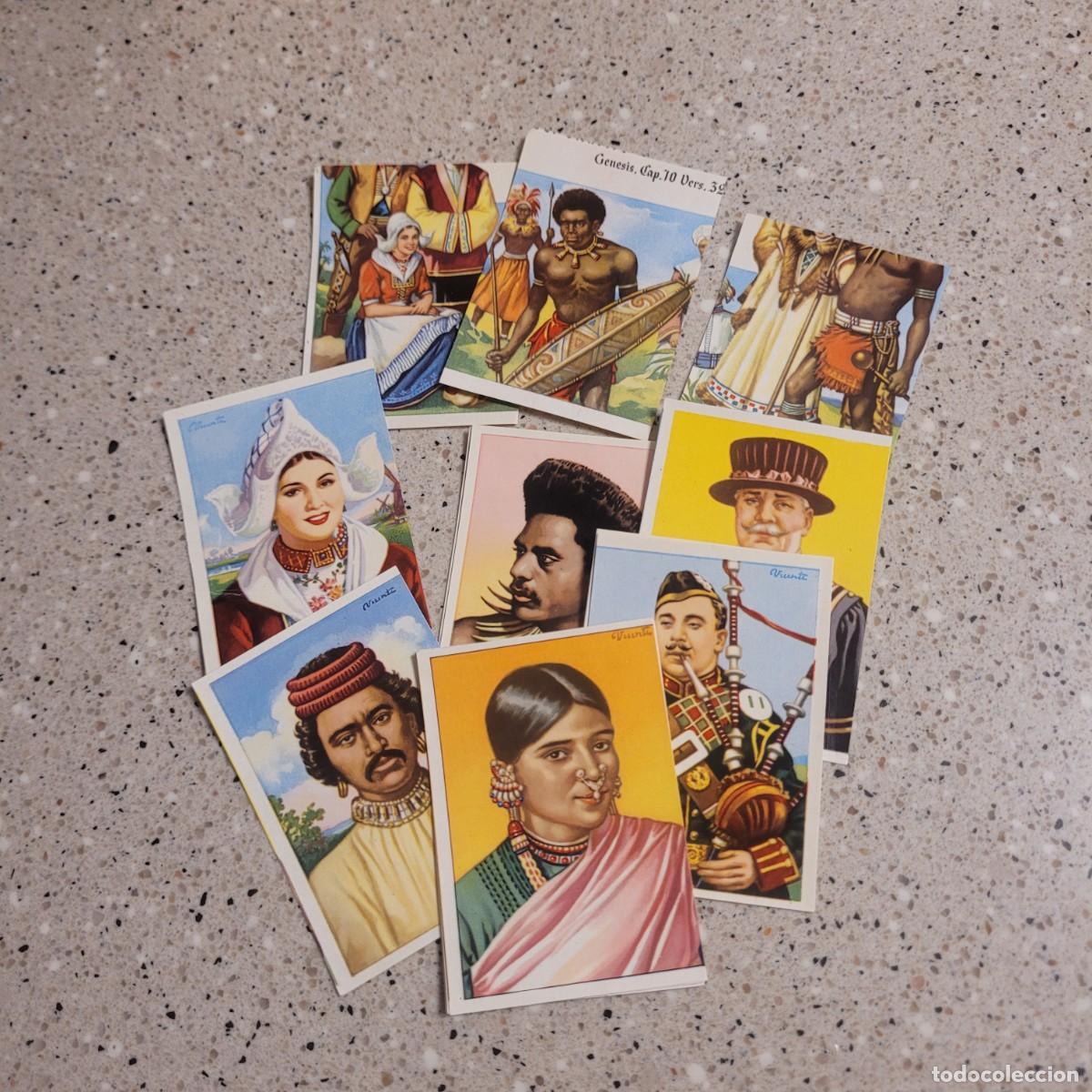 Coleccionismo cromos antiguos: LOTE DE 14 CROMOS DE LA COLECION RAZAS HUMANAS NUEVOS.