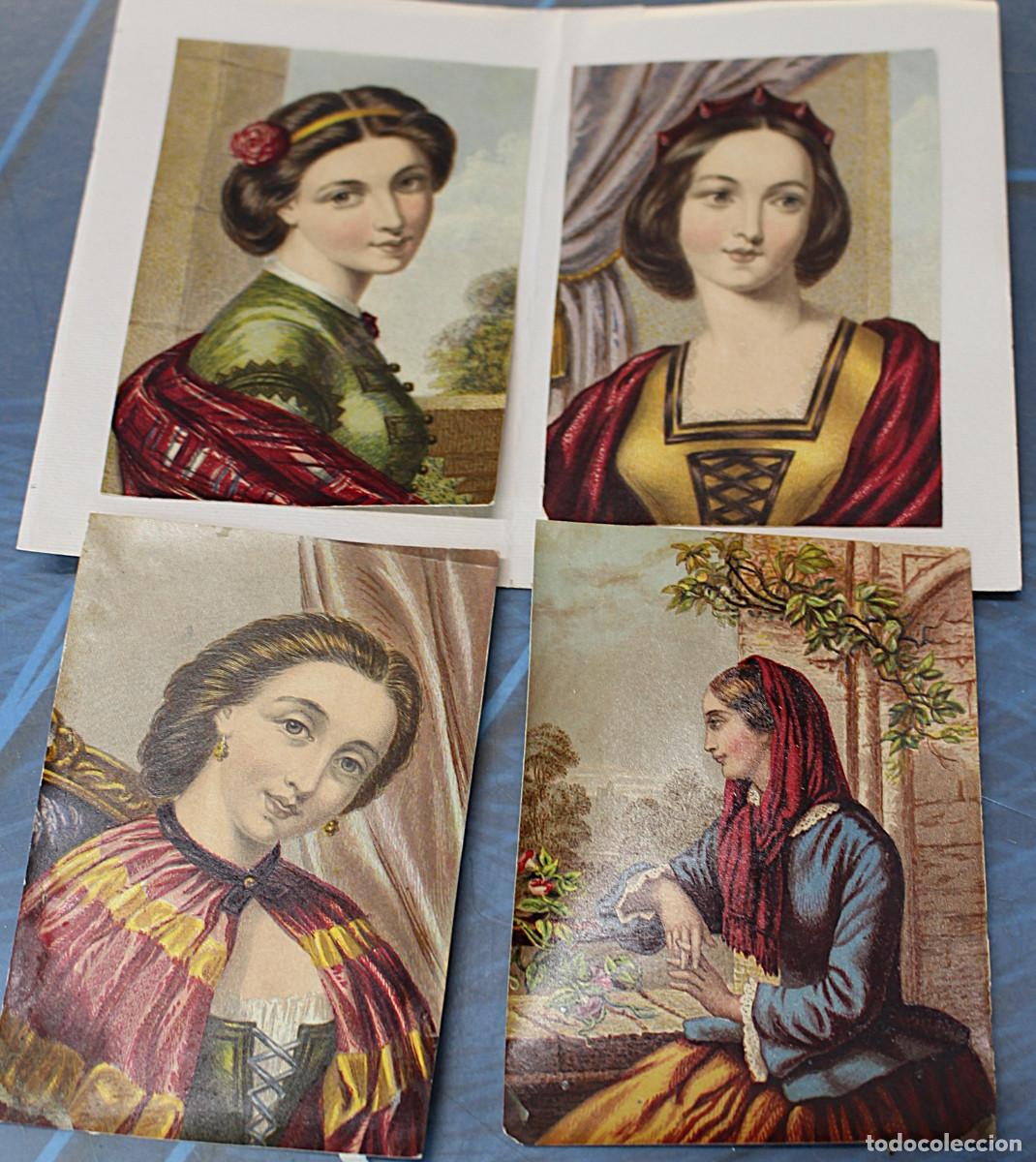 Coleccionismo cromos antiguos: L&aacute;minas victorianas de damas de la aristocracia.