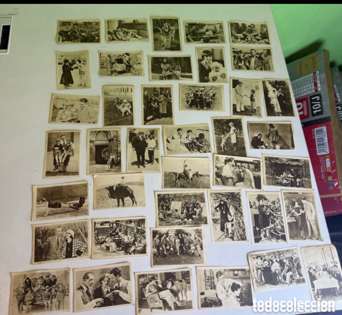 Collectable Antique Stickers: RARA COLECCI&Oacute;N COMPLETA 40 CROMOS CHOCOLATES AMATLLER CINE MUDO ORIGINAL A&Ntilde;OS 20.