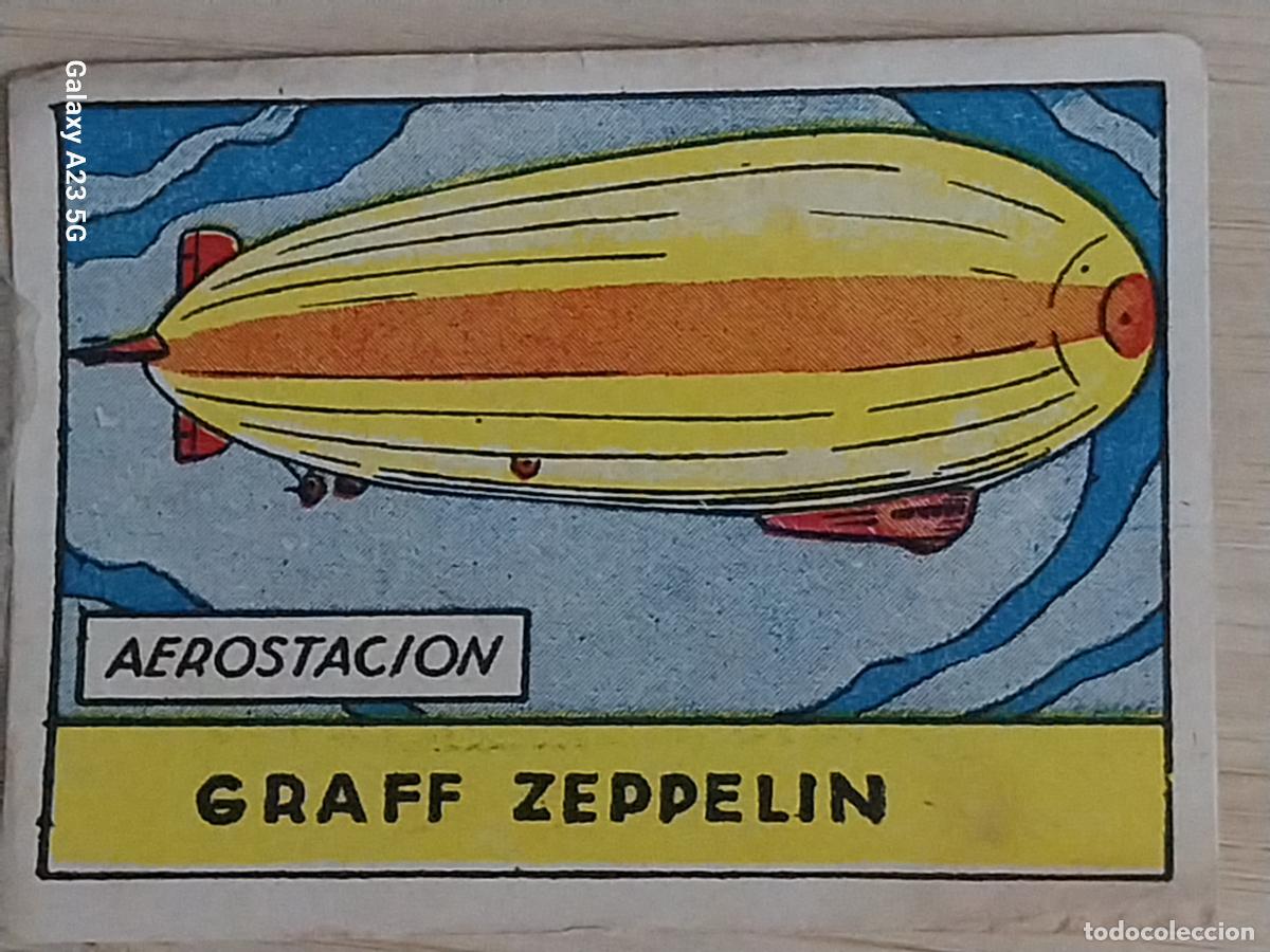 Coleccionismo cromos antiguos: GRAFF ZEPPELIN AEROESTACION CROMO A&Ntilde;OS 50 7X5CMS ORIGINAL ILUSTRACION AVIACION ED CISNE