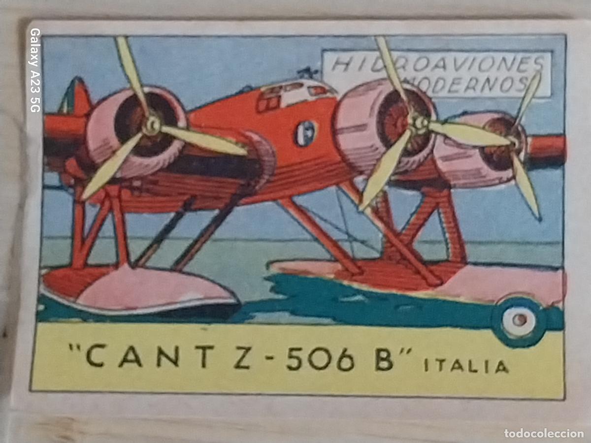 Coleccionismo cromos antiguos: CANTZ 506 B ITALIA ARMA CROMO A&Ntilde;OS 50 7X5CMS ILUSTRACION AVIACION ED CISNE