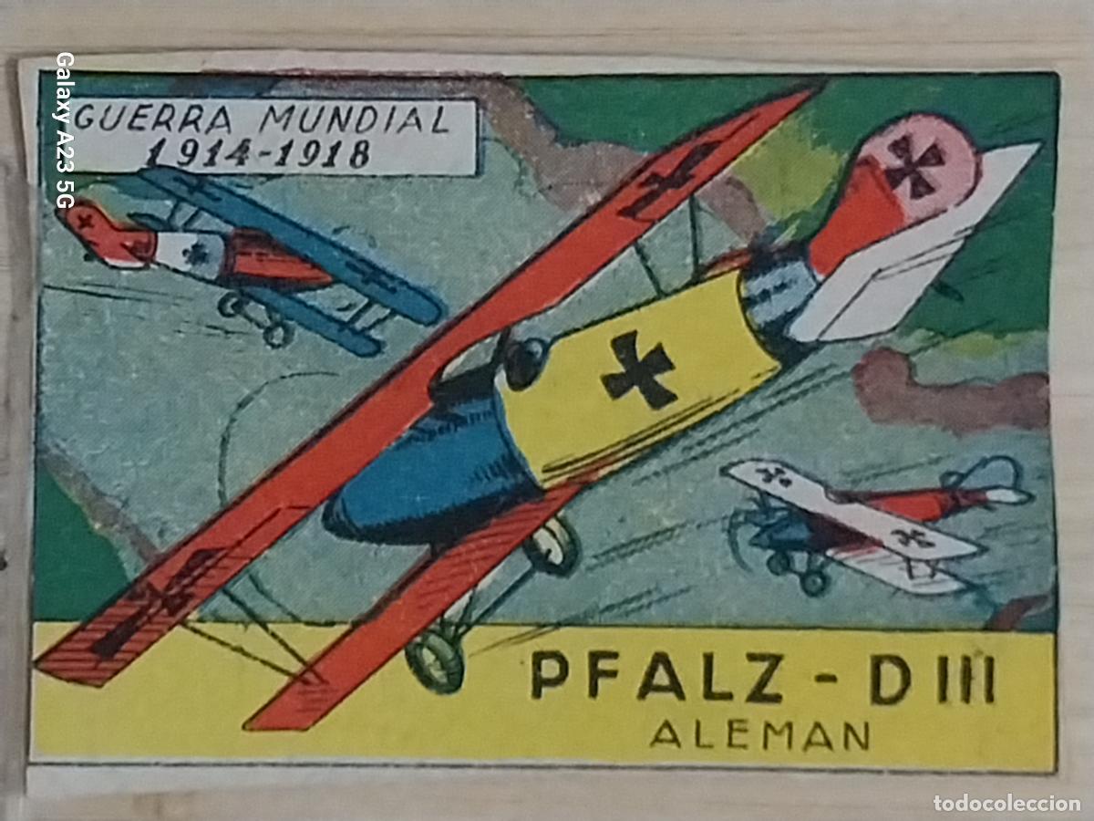 Coleccionismo cromos antiguos: PFALZ D III ALEMANIA ARMA CROMO A&Ntilde;OS 50 7X5CMS ILUSTRACION AVIACION ED CISNE
