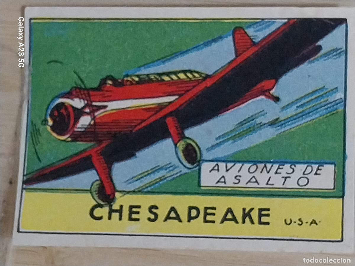 Sammeln alte Sammelbilder: CHESAPEAKE USA CROMO A&Ntilde;OS 50 7X5CMS ILUSTRACION AVIACION ED CISNE