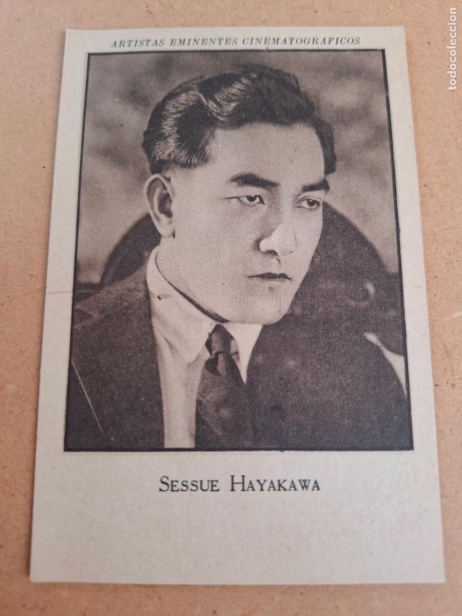 Coleccionismo cromos antiguos: ARTISTAS EMINENTES CINEMATOGR&Aacute;FICOS - SESSUE HAYAKAWA - PUBLICIDAD DR. MAS&Oacute; ARUM&Iacute;