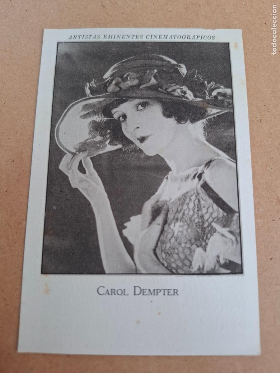 Coleccionismo cromos antiguos: ARTISTAS EMINENTES CINEMATOGR&Aacute;FICOS - CAROL DEMPTER - PUBLICIDAD DR. MAS&Oacute; ARUM&Iacute;