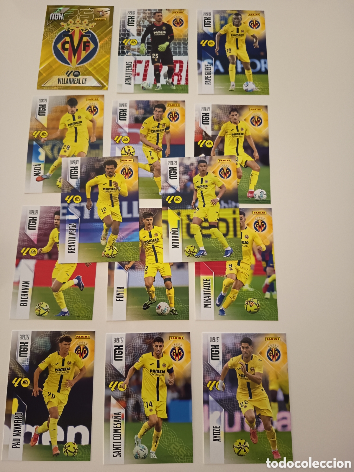 Coleccionismo cromos antiguos: Villarreal megacracks 2026-2027