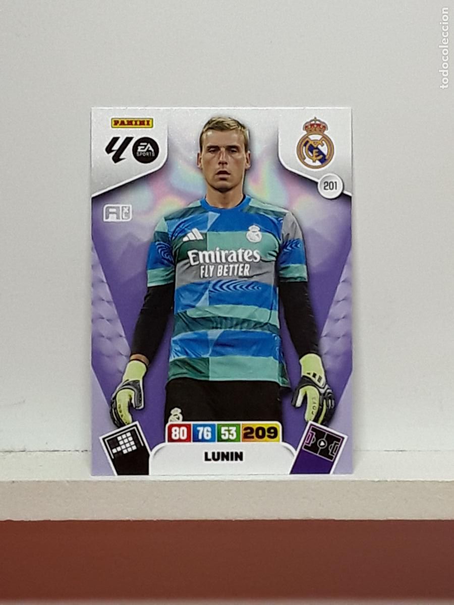 Coleccionismo cromos antiguos: ADRENALYN 2025 2026 25 26 ALBUM PANINI LIGA N 201 REAL MADRID LUNIN