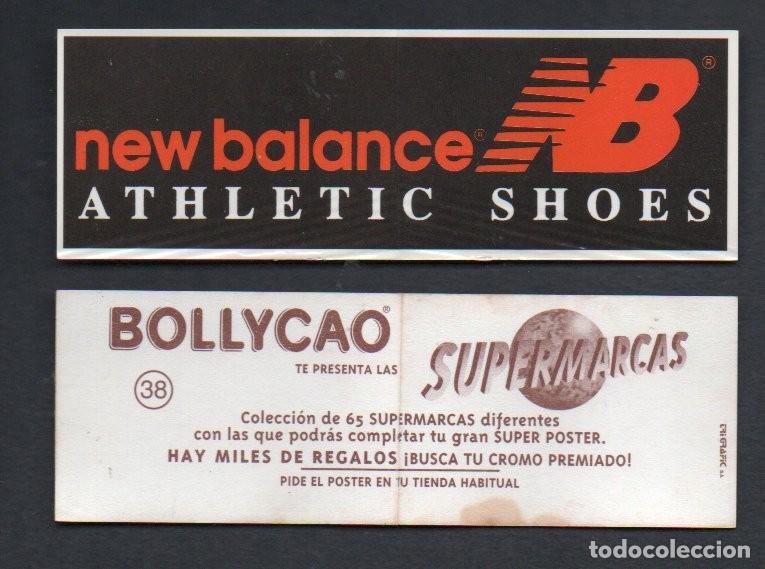 Coleccionismo cromos antiguos: CROMO BOLLYCAO SUPERMARCAS - N&ordm; 38 NEW BALANCE - ATHLETIC SHOES.