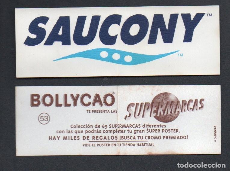 Coleccionismo cromos antiguos: CROMO BOLLYCAO SUPERMARCAS - N&ordm; 53 SAUCONY