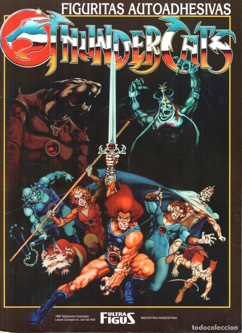 Coleccionismo cromos antiguos: 1988 THUNDERCATS ALBUM VACIO CON SUS 217 CROMOS A PEGAR LION&acute;O TYGRO PANTHRO CHEETARA NUEVO SIN USO