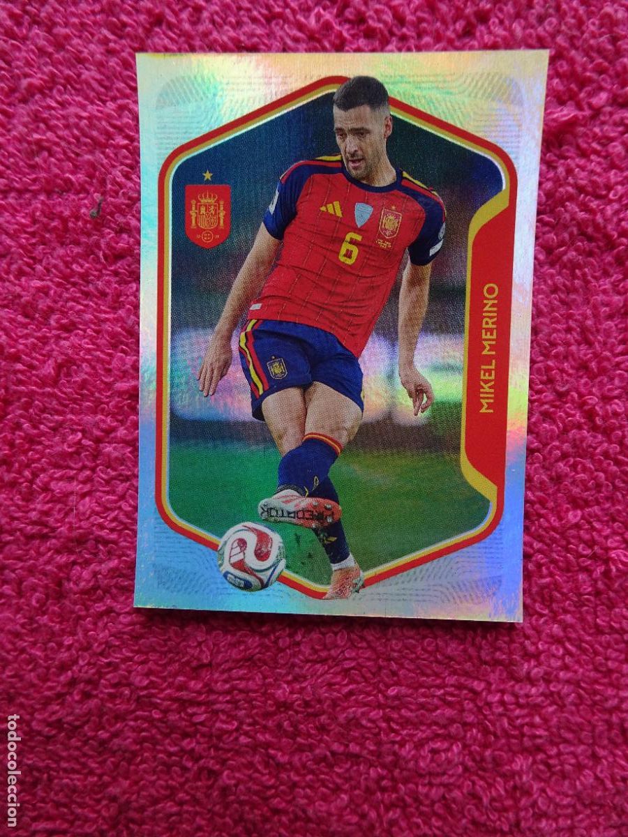 Coleccionismo cromos antiguos: espa&ntilde;a 2026 42 mikel merino selecci&oacute;n espa&ntilde;ola panini carrefour family