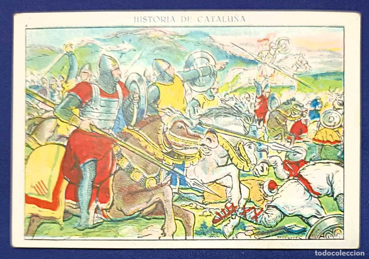 Coleccionismo cromos antiguos: CROMO HISTORIA DE CATALUNYA N&ordm; 12.XOCOLATA JUNCOSA