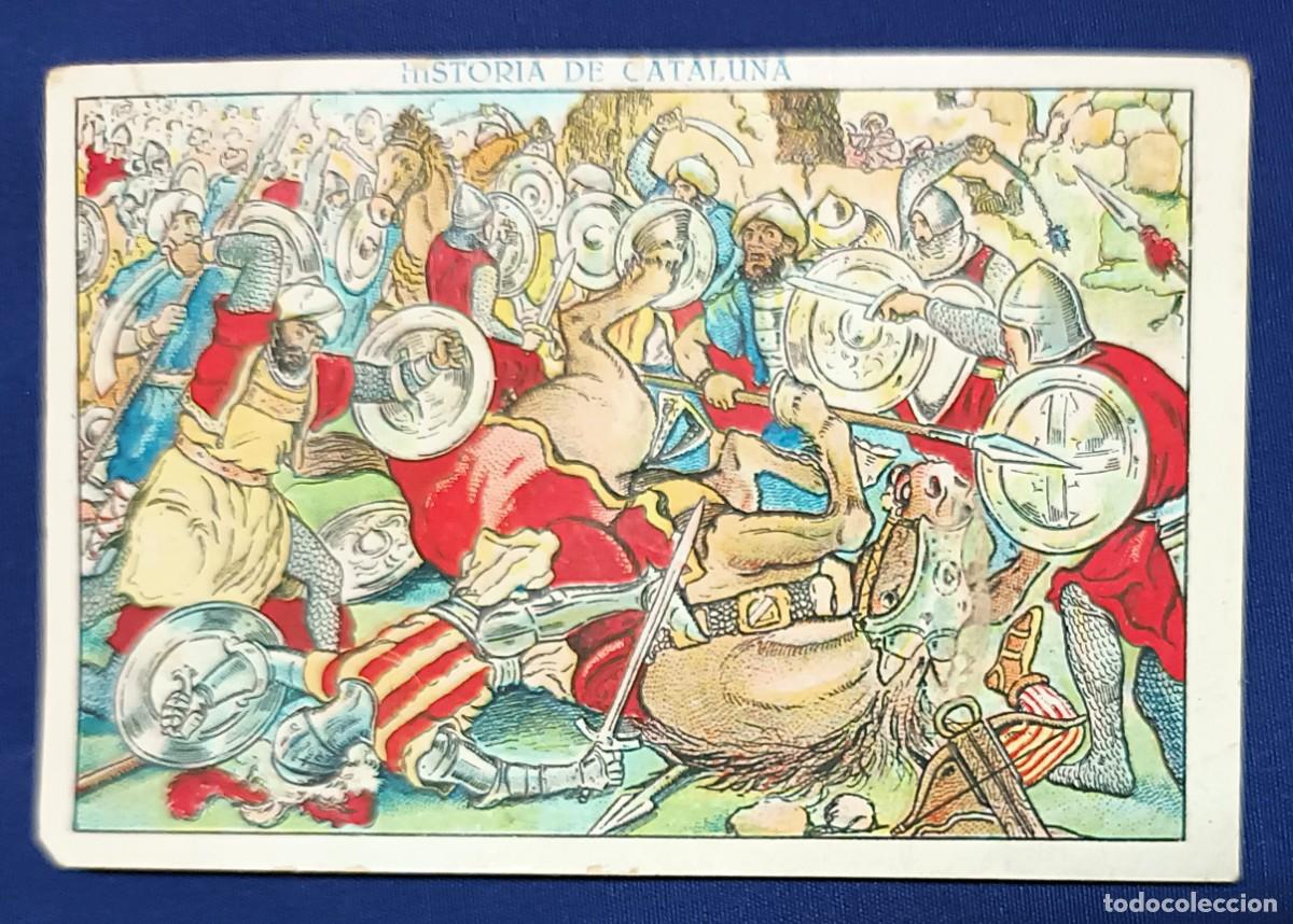Coleccionismo cromos antiguos: CROMO HISTORIA DE CATALUNYA N&ordm; 13.XOCOLATA JUNCOSA