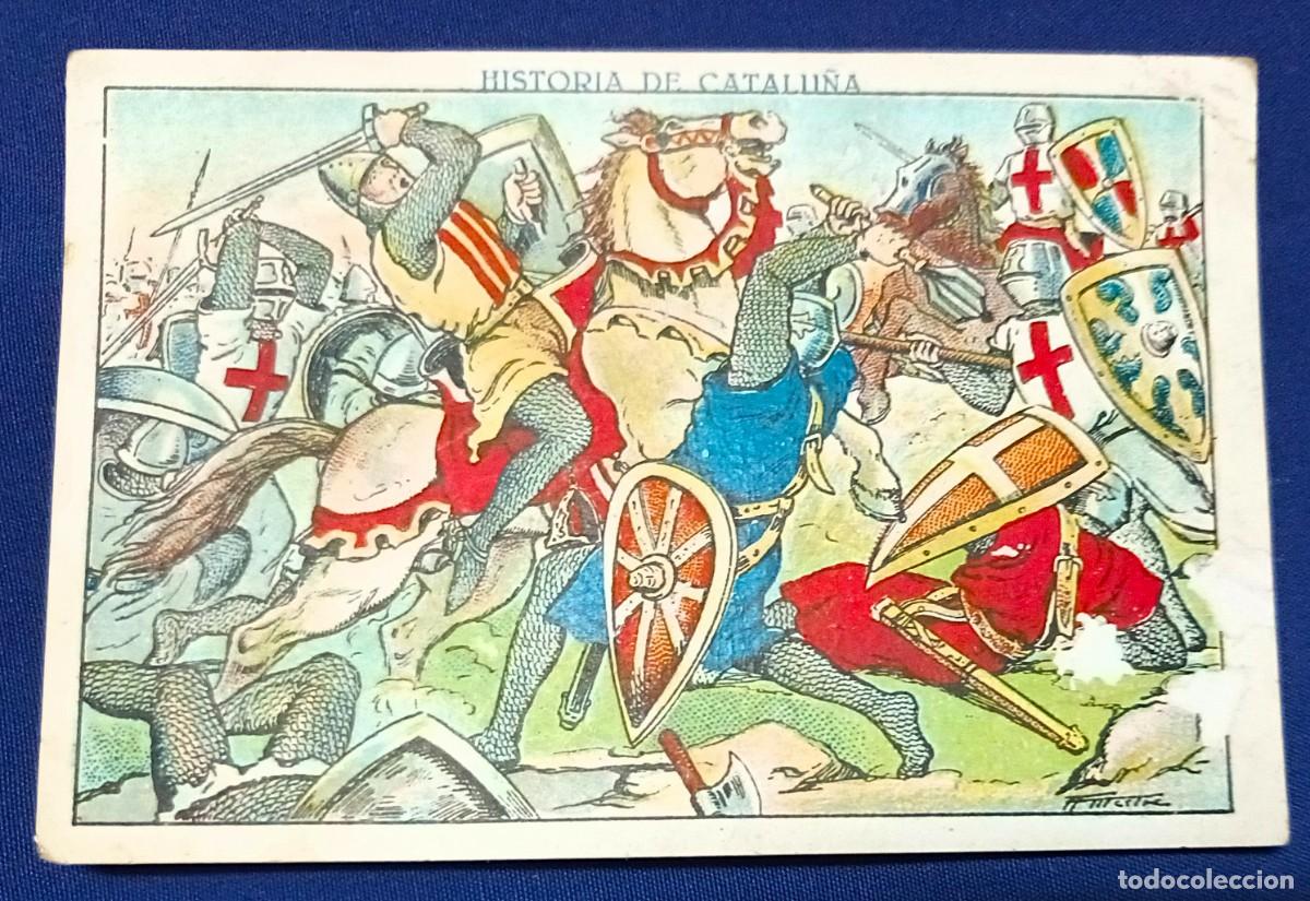 Coleccionismo cromos antiguos: CROMO HISTORIA DE CATALUNYA N&ordm; 20.XOCOLATA JUNCOSA